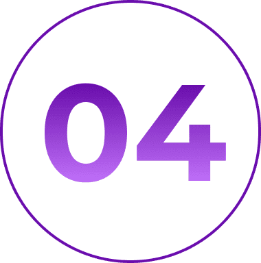 Number four in purple circle