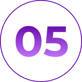 Circular badge with number 05