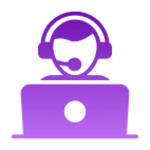 Online help desk symbol